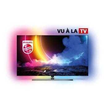 TV Philips Ambilight 55OLED856 55" 4K UHD OLED Android TV Gris métallique - ElectroSpeedy